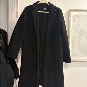 Zara Women's Elegant Black Trench Coat